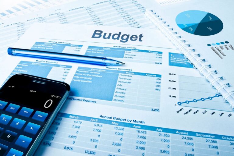 Business revenue budgeting worksheets and calculator